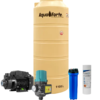 Paquete Tinaco Vertical Aquaforte 1100 Lts, con Kit Presurizador y Bomba Periferica de 1/2 HP Altamira y Filtro Delgado - nuevo-leon