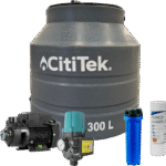 Paquete 1 Tinaco CitiTek Tricapa 300 L Equipado 1-2 HP - nuevo-leon