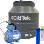 Paquete 5 Tinaco CitiTek Tricapa 300 L Equipado Hidro24 L 1-2 HP - nuevo-leon