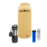 Tinaco Vertical Tricapa 600 L Motobomba Sumergible con Flotador 1HP - nuevo-leon